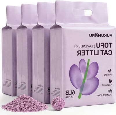 Kattenbakvulling Tofu - Plantaardige Korrels - Hygiënisch Huis - Stevige Klontering - 27 kg x 4 - Niet van toepassing