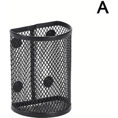 Magnetische Potloodhouder Kantoorartikelen Opbergmand van Gaas Desktop Pen Make-up Kwasten Container Keuken Koelkast Organizer