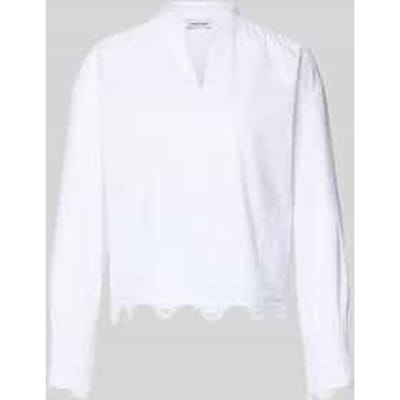 Regular fit blouse met kant