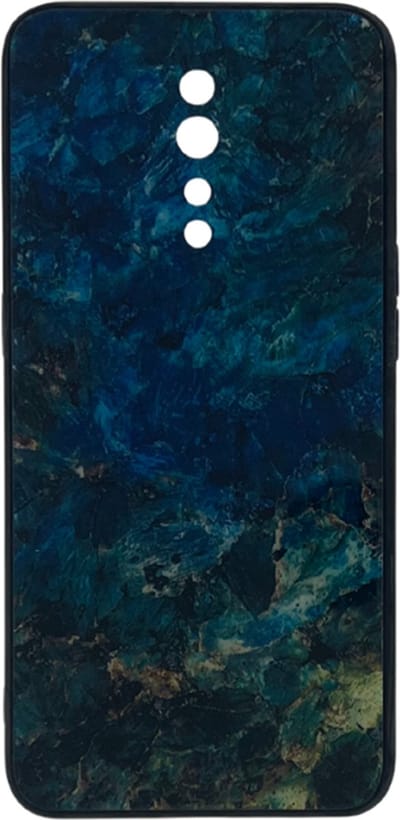 Shop4 Marmer Hoesje geschikt voor Oppo Reno Z - Harde Back Cover - Kleurrijk Design - Krasbestendig