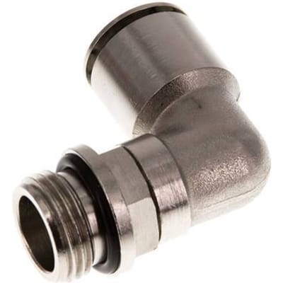 16mm x G1/2'' 90 graden L-verbinding Messing Insteekfitting Buitendraad Draaibaar NBR
