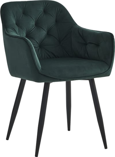 Colenis® - Roos Eetkamerstoel - Set van 2 - Groen - Velvet - Industrieel - Design