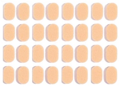 Brillenneuspads - 16 Paar - Bril Pads - EVA - Zelfklevend - Universele Bril Neus Kussen voor Brillen - Neusvleugels - Geschikt voor zonnebrillen, leesbrillen en sportbrillen - 9*6mm - Beige