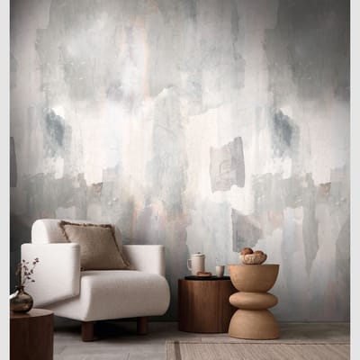 "Earthy Haze" AQUAREL FOTOBEHANG | Aquarellook - Creme Grijs Beige - A.S. Création Anna D'Andrea