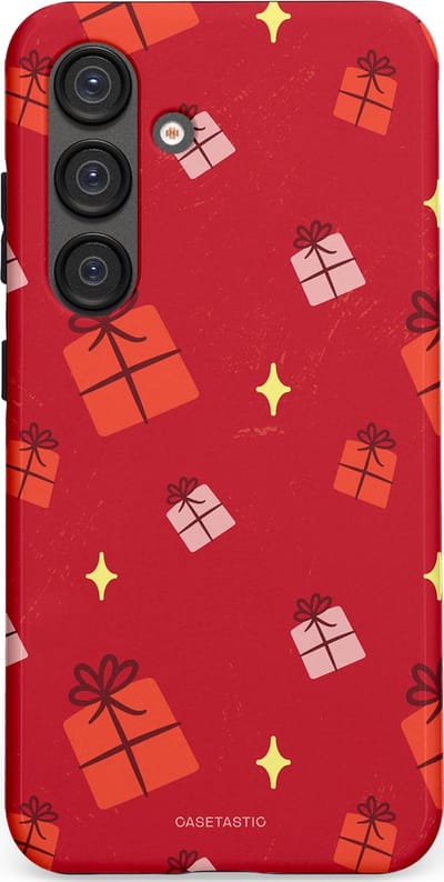 Casetastic hoesje geschikt voor Samsung Galaxy S25 - Dubbellaagse bescherming - Rode Sinterkerst Cadeaus - Fashion Case - Rood