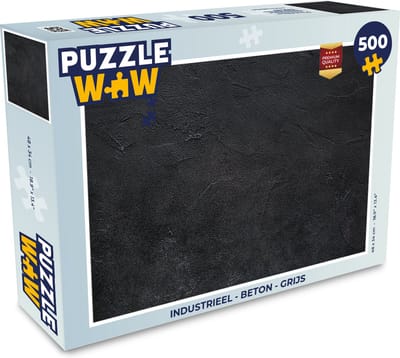 Puzzel Industrieel - Beton print - Grijs - Vintage - Rustiek - Legpuzzel - Puzzel 500 stukjes