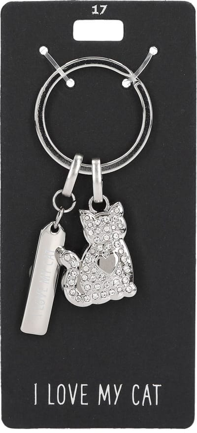 Depesche - Glamour sleutelhanger - mot. 017 - I love my cat