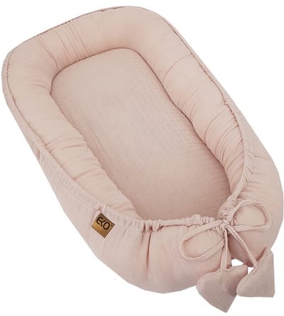 Muslin baby cocoon ROSE PINK