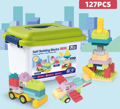 Magic block - Mega Bloks - Bouwblokken Speelgoed - Blokken- Bouwstenen Voor Kinderen Vanaf 3 Jaar - 127-delig