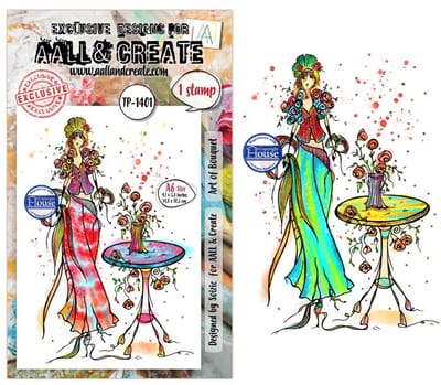 Aall & Create clearstamp A6 - Art of bouquet