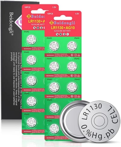 SnelShoppen - LR1130 Knopcelbatterijen AG10 1131 189 1.5V Alkaline Batterij - 20 Stuks - Hoge Kwaliteit, Langdurige Energie, Lekvrij, Ideaal voor Spee