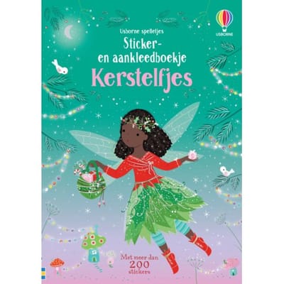 Kerstelfjes - Sticker- En Aankleedboekje
