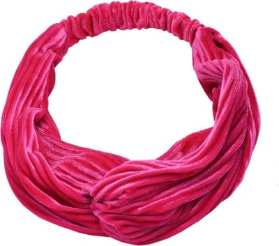 Haarband Rib Velvet Fuchsia
