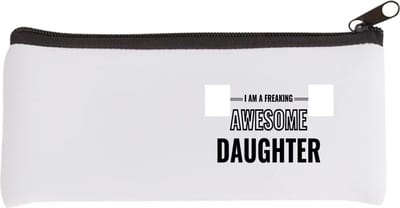 Akyol - i am a freaking awesome daughter Etui - Dochter - de meest geweldigste dochter - verjaardagscadeau - verjaardag - cadeau - cadeautje voor dochter - dochter artikelen - kado - geschenk - gift - 20 bij 9 cm