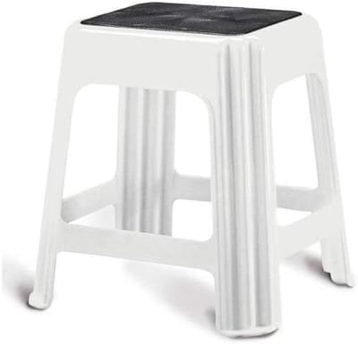 Zitkruk - Krukje - Badkamer Gebruik - Stabiele Constructie - 42 cm - Wit