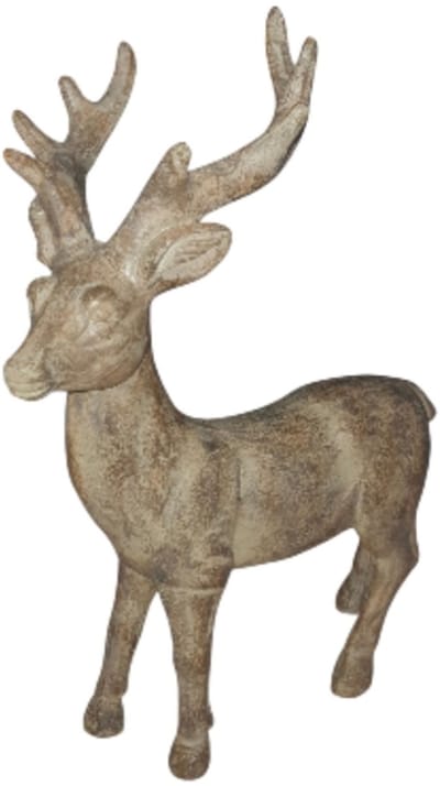 House of Seasons Decoratieve beeld Hert bruin L21xB10xH28cm