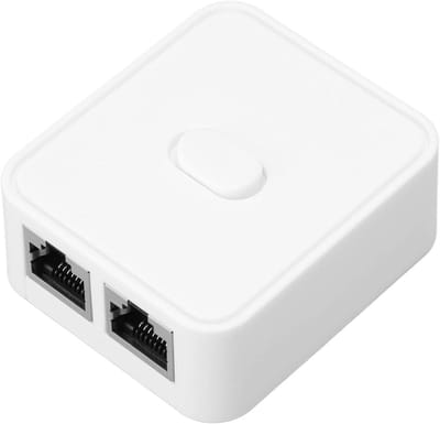 Netwerk Switch - Ethernet Splitter - Netwerk Uitbreiding - Gigabit Snelheid - 2 Poorten - Wit