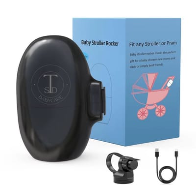 TSD goods - Baby Schommel - Baby Schommel voor kinderwagen - Automatisch Schommelen - Baby Swing - Kleur: Zwart