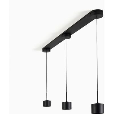 KS Verlichting June 3-lichts Hanglamp Zwart