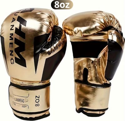 Bovista Vecht Handschoenen - Bokshandschoenen - Boxing Gloves Set - Kickboks Handschoenen - Heren - Dames - Goud - 8 oz