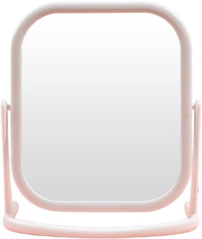 Verstelbare Dubbelzijdige Make-up Spiegel met Stand voor Badkamer en Slaapkamer, Vergrotende Tafelspiegel voor Cosmetisch Gebruik