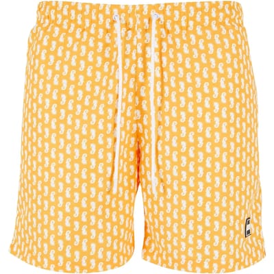 Urban Classics Pattern Zwembroek Geel 5XL Man