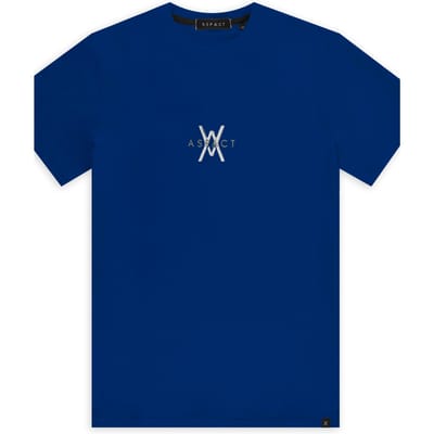 Aspact Unisex Odion Tee Blue Size: S | Outlet | Unisex | Blauw