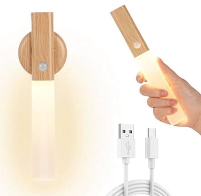 Bewegingsmelder Nachtlampje - Oplaadbare Wandlamp met Magnetische Basis voor Kledingkast, Slaapkamer en Trap