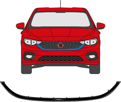 Frame van de grille voor Fiat Tipo 2016-