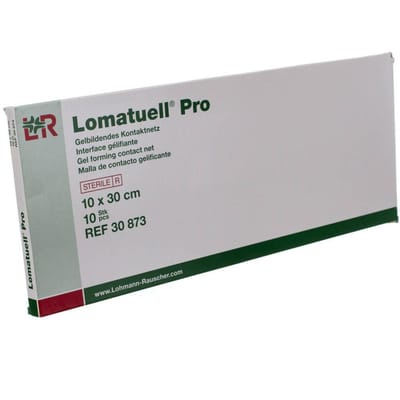 Lohmann & Rauscher - Lomatuell Pro - gelbildendes Kontaktnetz steril - 10x30cm - 10 stuks per doos