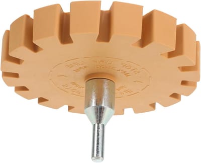 Rubberen Wiel Stickerverwijderaar - Lijmverwijderaar Gumwiel - Verf en Lijm Verwijderen - Snel en Grondig - 10 x 1.5 cm