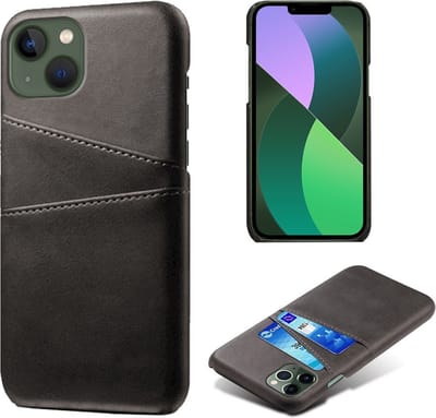 Coverup Hoesje - Geschikt voor iPhone 14 Plus Hoesje - Coverup Dual Card Back Cover - Zwart