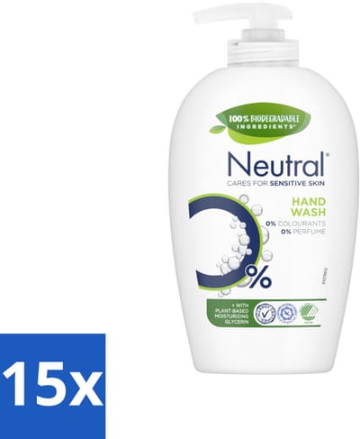 Neutral Vloeibare Handzeep 250 ml - Bulkverpakking - 15 stuks