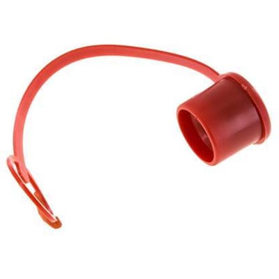 24.5 mm Kunststof Stofbeschermingskap voor insteeknippel met ketting [2 Stuks]