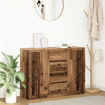 vidaXL - Dressoir - met - lades - 100,5x35x76 - cm - spaanplaat - bewerkt - hout