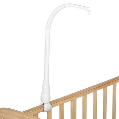 Peysaitr - Bed mobiel houder - Bed Bell Holder - ABS plastic standaard - draaibaar en verstelbaar - voor babykamer decoratie en speelgoed - wit - 58x24cm - 1 stuk