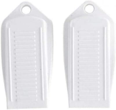 Deurstoppers - Deurkaarten Stopper - Veiligheid Thuis - Voorkomt Dichtslaan - 2 stuks - Wit