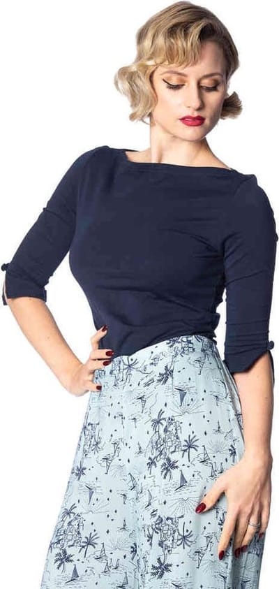 Dancing Days - OONAGH BASIC Longsleeve top - S - Blauw