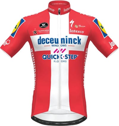 DECEUNINCK QUICK-STEP 2020 KAMPIOEN DENENMARKEN KORTE MOUWEN AERO SP.L Maat XXXL
