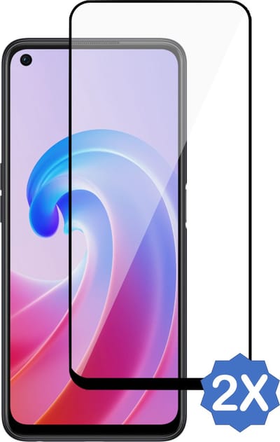 2x Geschikt voor Oppo A96 Screenprotector - Gehard Glas Geschikt voor Oppo A96 Full Screen Protector