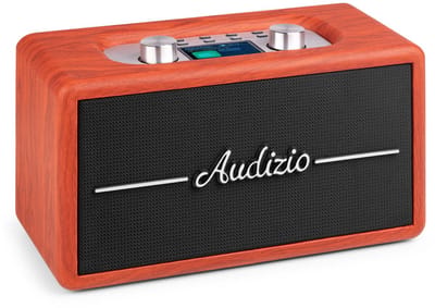 Retro radio - Audizio Tune60 - DAB radio met Bluetooth - Vintage look - DAB+ en FM - Kersen houtlook