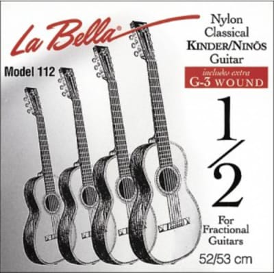K-Git. snaren La Bella, 112 Nylon-zilver 1/2 maat, set