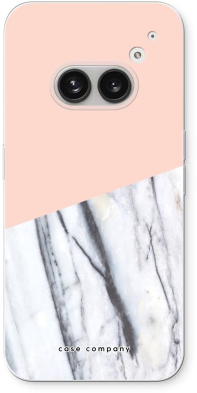 Case Company® - Hoesje geschikt voor Nothing Phone (2a) hoesje - A touch of peach - Soft Cover Telefoonhoesje - Bescherming aan alle Kanten en Schermrand
