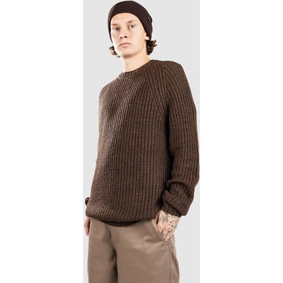 Anerkjendt Aksune Structure Knit Gebreide Trui bruin