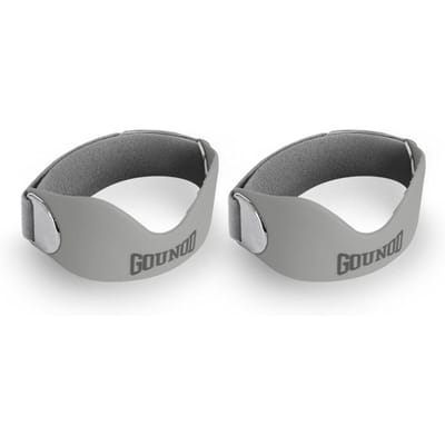 Verstelbare Kniebeschermers met Kussendruk 1St/2St Zachte Sport Kniebrace voor Jumpers Knee Pijnverlichting Patellaband M gray