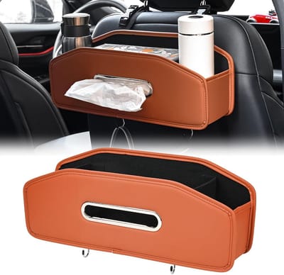 Multifunctionele Autostoelrugorganizer met Bekerhouders en Opbergfunctie - Reisaccessoires voor Auto