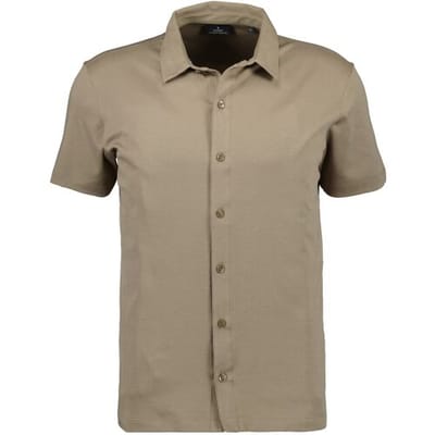 Ragman Overhemd Polohemd Short Sleeve Pima Cotton Licht Beige / male