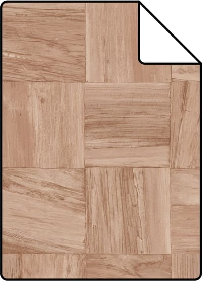 Proefstaal Origin Wallcoverings behang sloophout motief terracotta roze - 26.5 x 21 cm - 347931-S