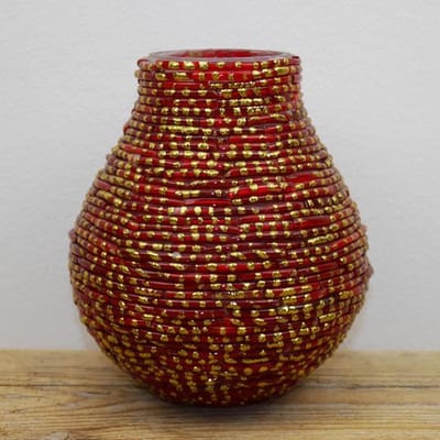SENSE Waxine lichthouder - kaarshouder - theelichtenhouder rood - sfeerlicht - *** 2 STUKS ***