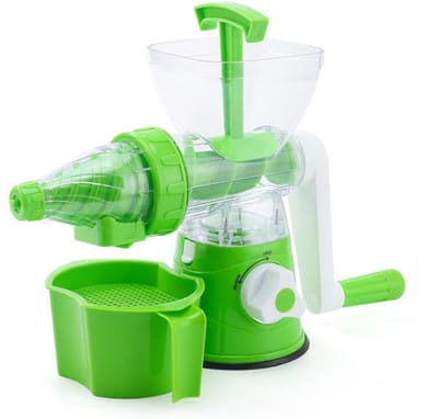 Handmatige sapcentrifuge - Sapcentrifuge - Keukengereedschap - Fruit- en groentesapcentrifuge - Met filter - Groen - Montage vereist